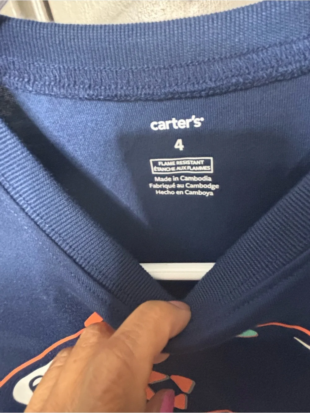 Carter's Navy Blue Long-Sleeve Tee with Gamer Controller Graphic, NWT